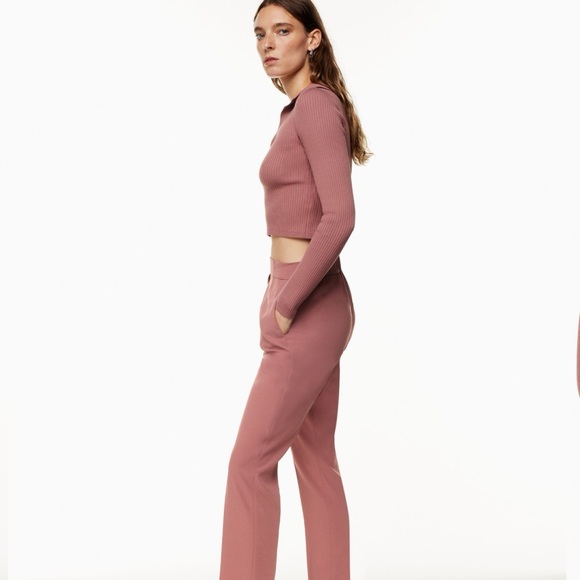 Babaton Conan Pant Red Willow Size 00 NWT - Picture 3 of 10